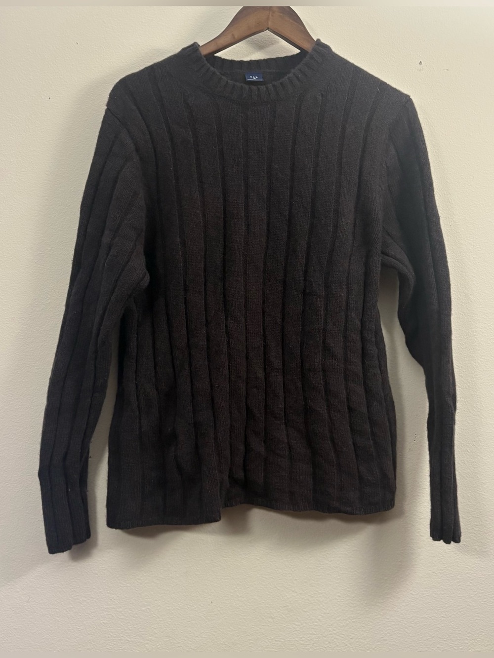 Gap Vintage 100% lambs wool classic ribbed Crewneck Sweater men’s M